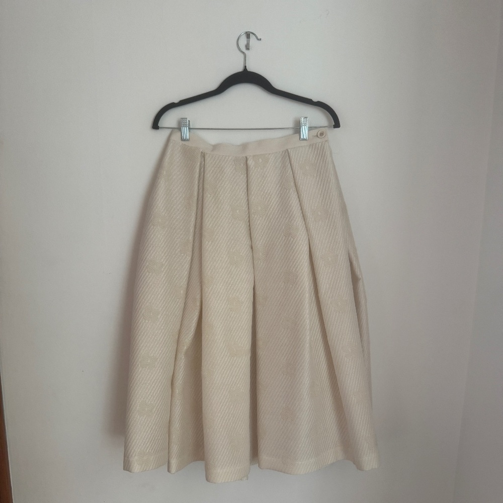 Vintage Tricot Comme des Garçons Ivory Wool Skirt